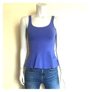 Blue peplum top!